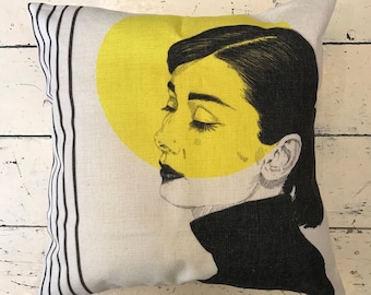 Audrey Hepburn Icon Cushion Cover