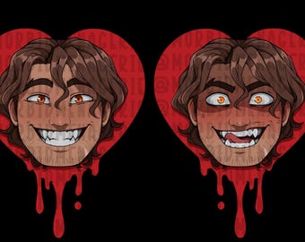B Grade Charms | BTD/YKMET Heart Portraits | Acrylic Keychains