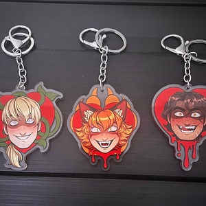 BTD/YKMET Heart Portraits | Acrylic Keychains