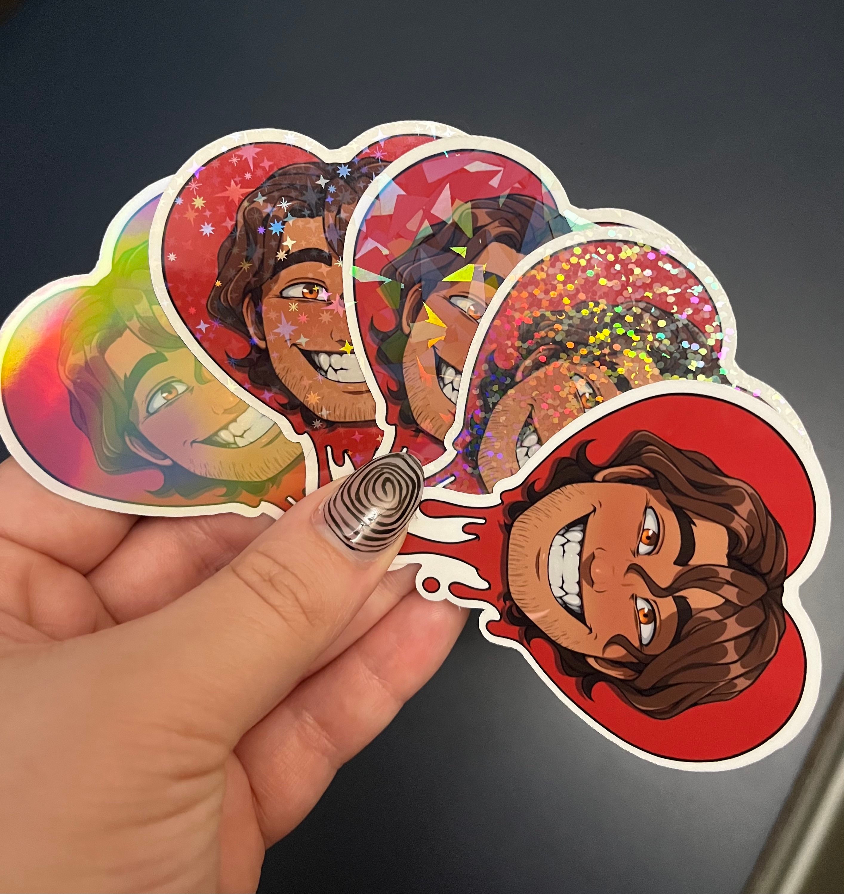 BTD/YKMET Heart Portraits | Waterproof Vinyl Stickers