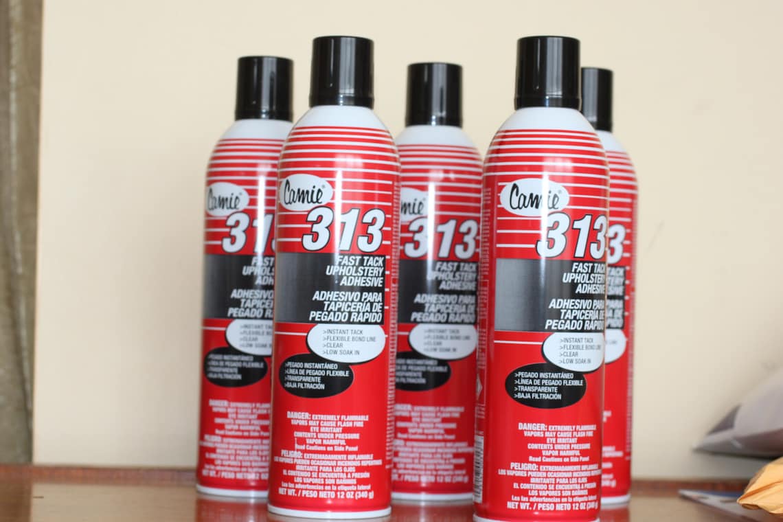 Camie 313 Foam Glue Upholstery Adhesive 12 Oz Can Clear Etsy