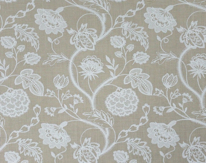 Stout Fabric Kenwood 1 Sand, For drapery, Valance, Tablecloth, Home Decor, Dress, 5 yds Min order,