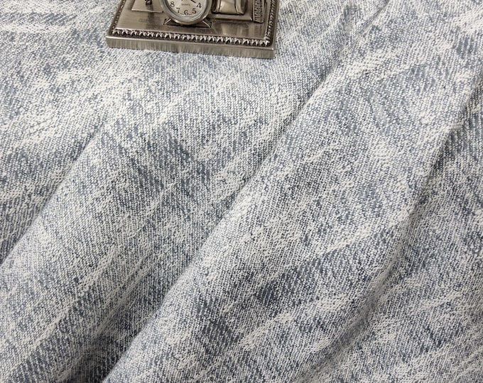 Textured fabric Pure Comfort Blue Smoke by TFA Swavelle mill creek, 54" wide, Good For Upholstery, Drapery, Bedding, Dress,