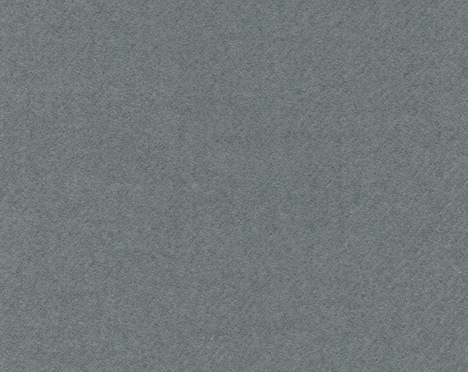 Holland and Sherry DE13834 Bespoke Twill Newman Blue Heavy Melange Wool Flannel, For Upholstery, Drapery, Pillows,