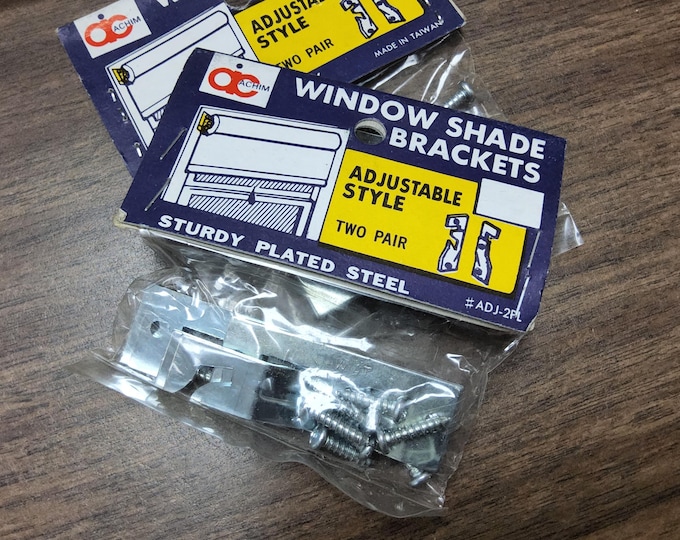 2 Pair Roller Window Shade Adjustable Brackets, by Achim importing co,