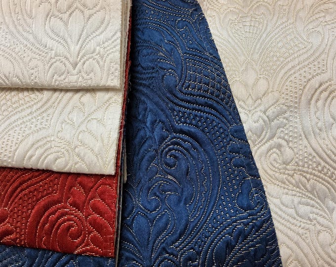 Matelesse fabric 118" wide, designed for high quality table cloth and bedding,