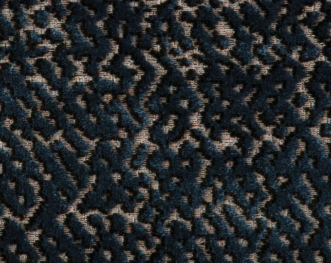 Cut Velvet Fabric T1115/02 PRECIPICE LABYRINTH By WEITZNER/Pollack , For Upholstery, Drapery, Bedding, Pillows, Handbags,