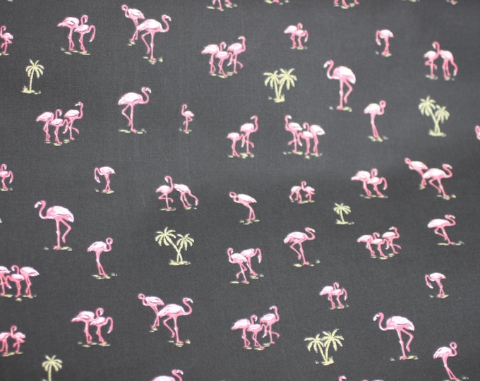 FABRIC, Waverly Sun N Shade Pink Flamingo Good N Plenty Fabric, Outdoor fabric,  Use For Upholstery, Cushions, Drapes, Beach Bags,