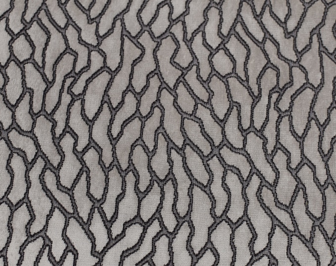 Romo 9078/02 Romita Pampas, Jacquard Velvet  Fabric. 54" wide, Good For Upholstery, Drapery, Bedding, Dress,