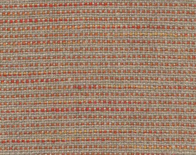 Linen Fabric CARA POPPY 12006 By Jacques Bouvet, Calvin Fabrics,  Texture Woven Fabric, Good For Upholstery, Drapery, Bedding, Pillows,