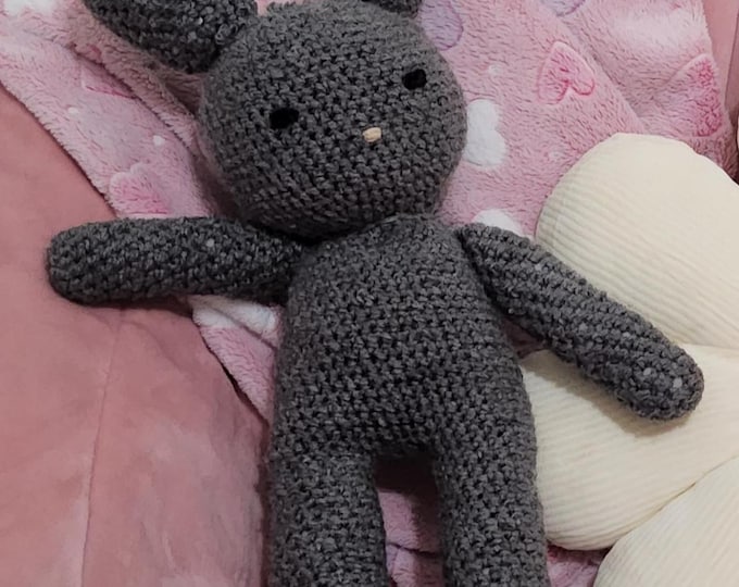 Handmade crocheted stuffed bunny