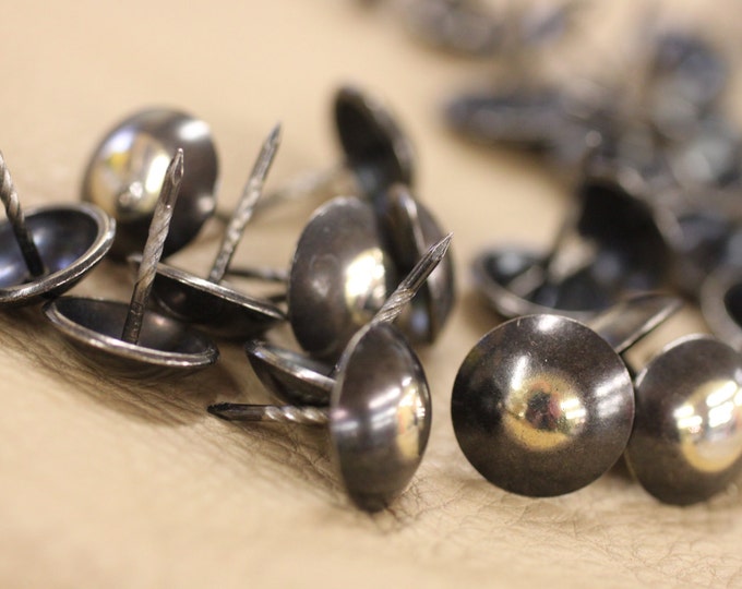 Upholstery Decorative NAIL HEADS Old Nickle Finish, Big nail head 5/8" Dim, 50 PCs per pk, Use for Chair, Sofas, Headboard,