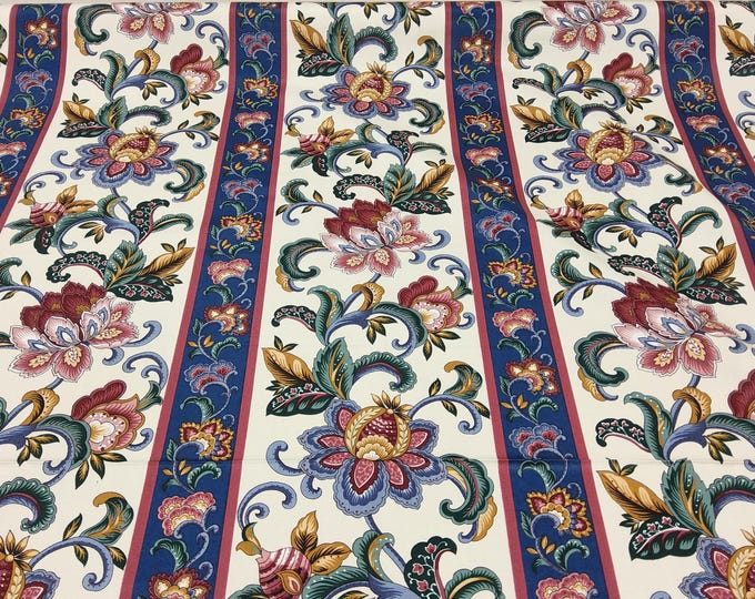 WAVERLY SCHUMACHER Floral Fabric AUGUSTA, "Vintage fabric",  For Bedding Upholstery, Drapery,
