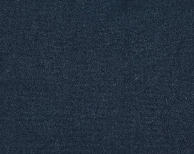 Mohair Velvet Fabric Marino Midnight L9192-11 By Larsen Cowtan & Tout. 54" wide, Good For Upholstery, Drapery, Bedding, Dress,