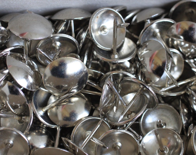 Upholstery Decorative NAIL HEADS Nickle Finish, Big nails 7/8" Dim, 25 PCs per pk, Use for Chair, Sofas, Headboard,