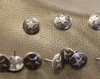 Nail heads, Upholstery Decorative STAR NAIL HEADS Nickle Oxford Finish, 5/8" Diameter, 25 PCs per pk, Use for Chair, Sofas, Headboard,