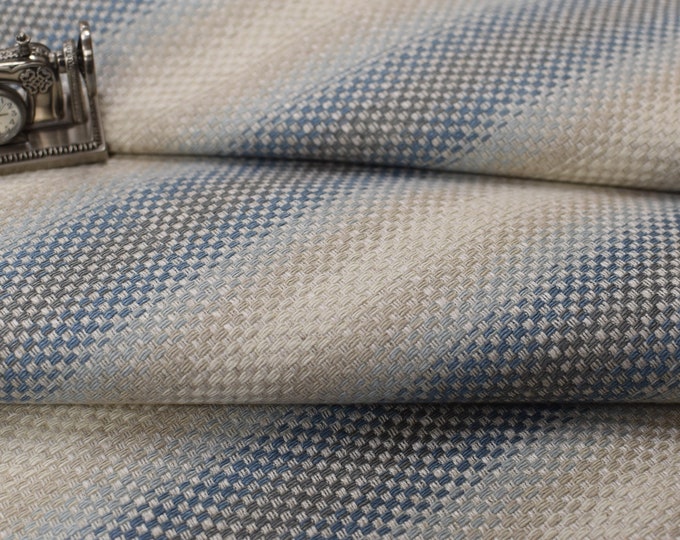 Jane Churchill Fabric Umbra Blue J739F-03, Use for Upholstery, Drapery, Pillows, Cushions,