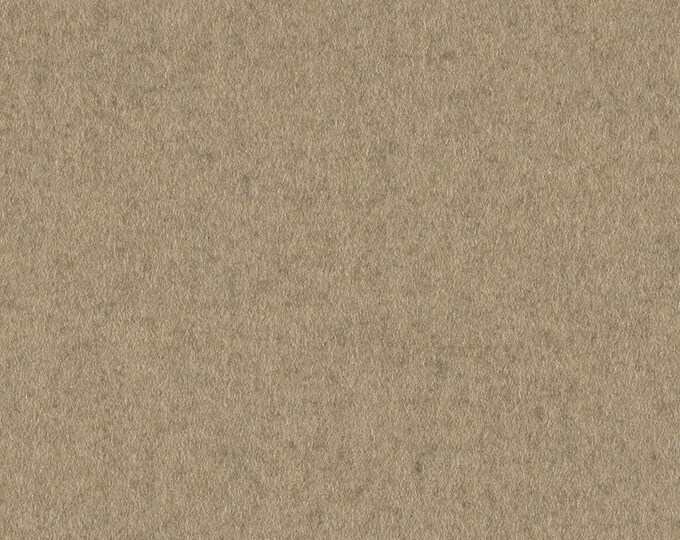 Wool Fabric, Heather Felt-Vicuna 4007-05 . By Luum. 54" wide,