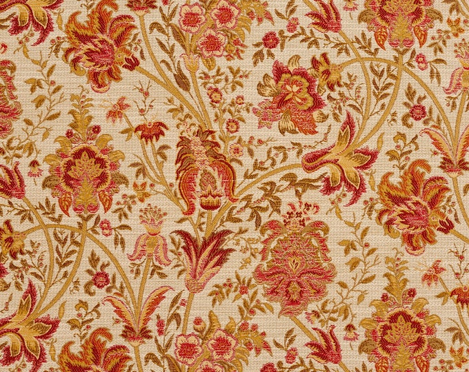 FABRIC 3221 K4332 TUSCANY tapestry fabric, Good for Upholstery, Drapery, Cushiobns,