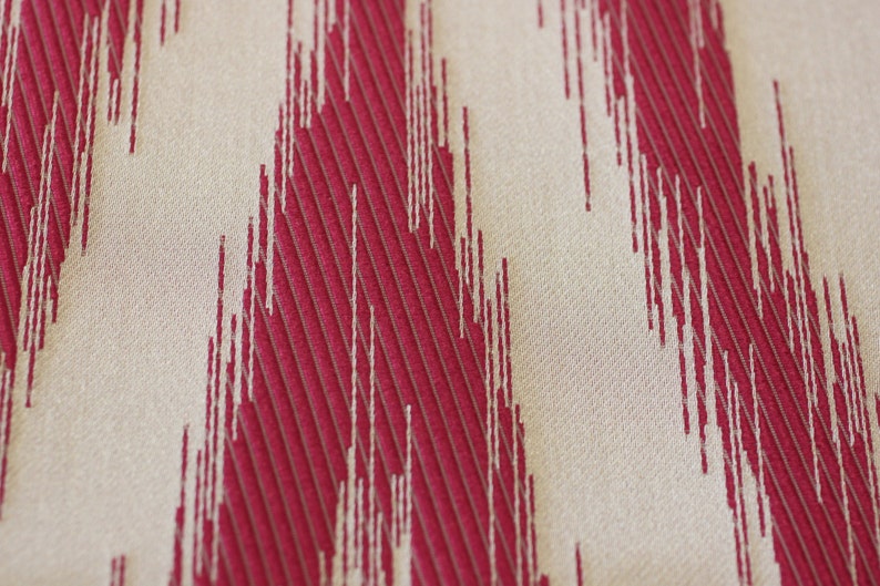 Fabric by the yd, Light Upholstery Fabric Drapery Table cloth Use for Bedding Chevron Pattern Adella Fuchsia Slip Cover