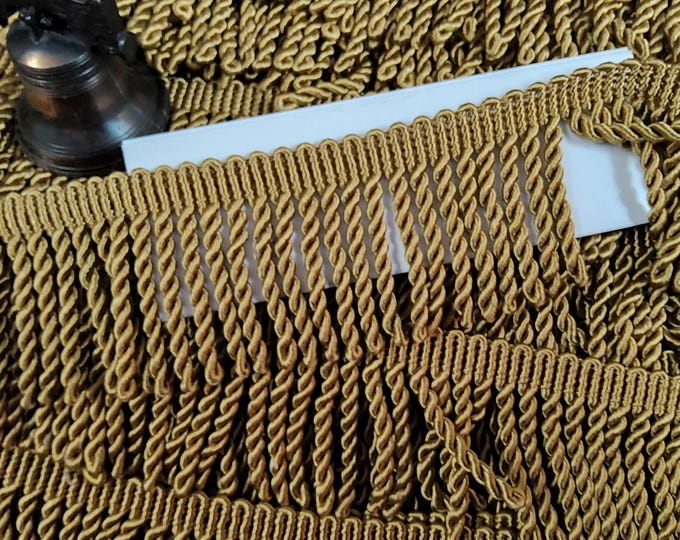 Conso Bullion Fringe Tassel, High end trim, style 022062 color D05C, 3" long, 2 Yds min order, For Drapery, Bedding, Upholstery,