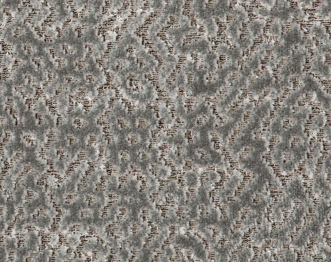 Cut Velvet Fabric T1115/01 PRECIPICE AVALANCHE By WEITZNER/Pollack , For Upholstery, Drapery, Bedding, Pillows, Handbags,