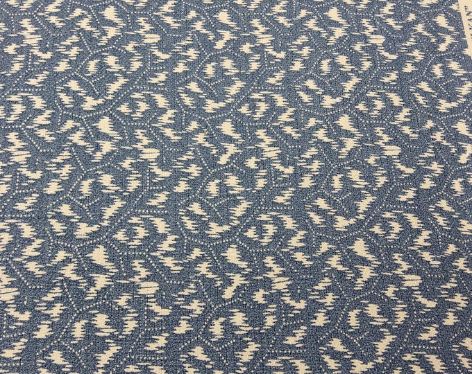 FABRIC Penny Morrison Tulkan Blue, For Drapery, Upholstery, Bedding, Slip covers, Table Cloth,