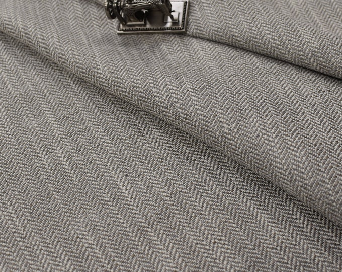 Thibaut Fabric W80606 ASHBOURNE TWEED Sterling Grey Finish w/Crypton, Use for Upholstery, Cushions, Drapery,