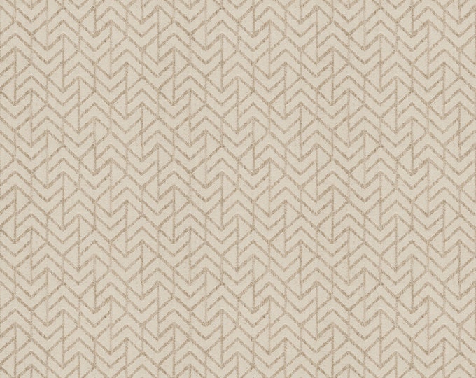 FABRIC Rush Hour Alabaster By S. Harris, Belgium, For Upholstery, Drapery, Bedding, Pillows,