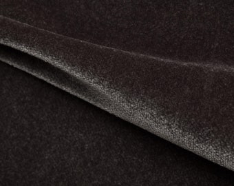 Velvet Fabric Cloud Nine Graphite 1553/08 By Holly Hunt. 54" wide, Good For Upholstery, Drapery, Bedding, Dress,
