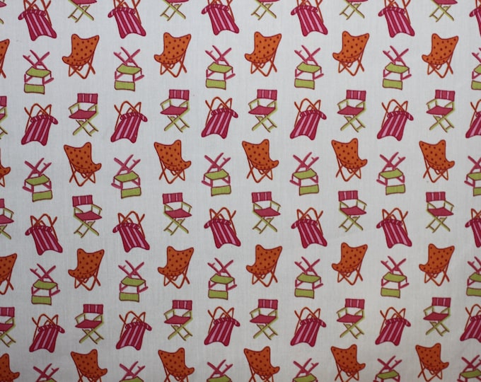 FABRIC, waverly Sling Back Popsicle Fabric, Outdoor fabric, Beach Chair print,
