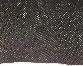 Snake Vinyl, Naja 8 Noir By Kravet Fabrics, Black Stakleen Faux Leather, for upholstery , Walls, Tab.lecloth, etc, 3 Yds Min,
