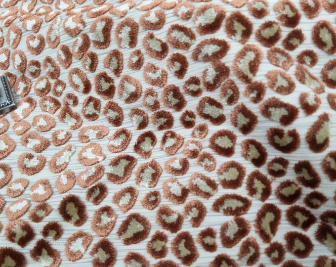 3.1/2 yds Colefax & Fowler Wilde russet F3927-09, Woven Velvet Fabric, 54" wide, Good for Upholstery, Drapery, Bedding,