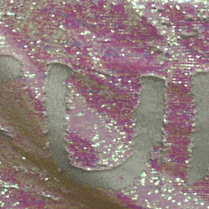 Mermaid reversible Fabric Iridescent pink & White,Sparkle sequins changes color by just rubbing your hand side to side. for Party Dress,