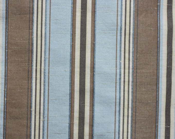 Fabric Stripe , Seres Wedgwood by Bravo, Use for Drapery, Bedding, Pillows, Home Decor,