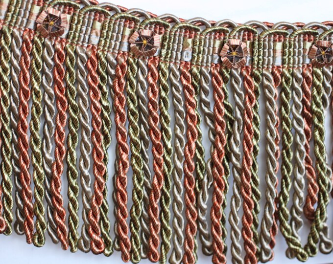 Trim 6" Bullion Fringe, Art 1757 - 8815 by Trimland, High end durable & Beautiful Bullion fringe,
