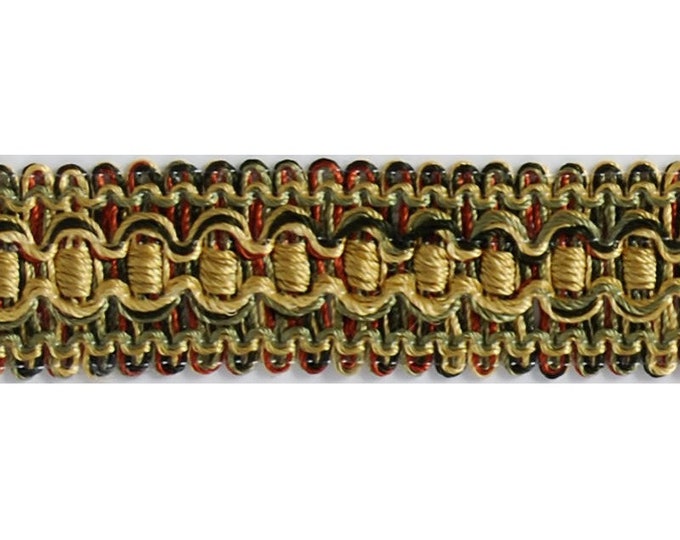 Brimar Trim 3/4 in Gimp 9676 GRB, For drapery, Upholstery, lamp shade, Hats, Home decor