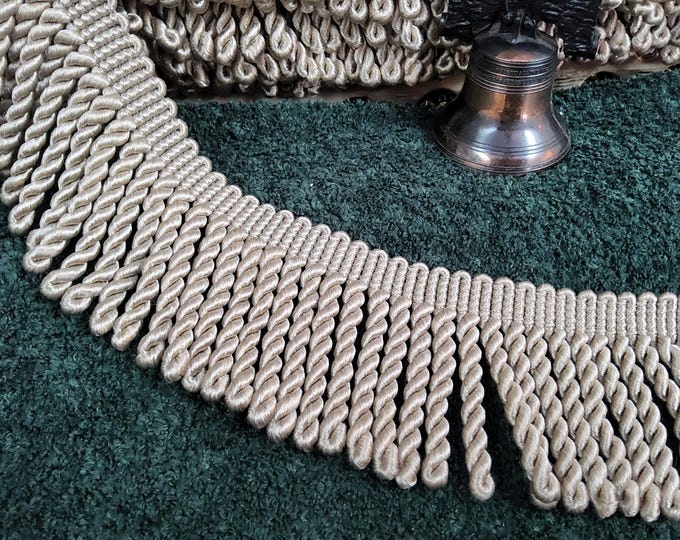 Conso Bullion Fringe Tassel, High end trim, style 022062 color C12C, 3" long, 2 Yds min order, For Drapery, Bedding, Upholstery,