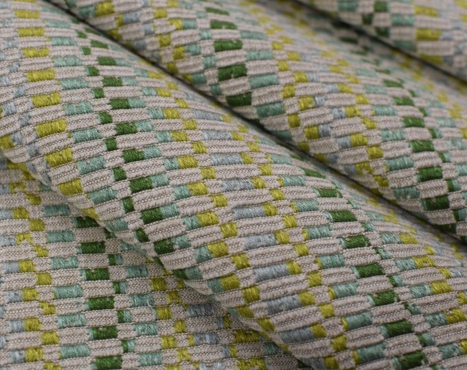 Cowtan & Tout Fabric Daksha Aqua 4934-04 By Manuel Canvas, 54" wide, Good For Upholstery, Drapery, Bedding,