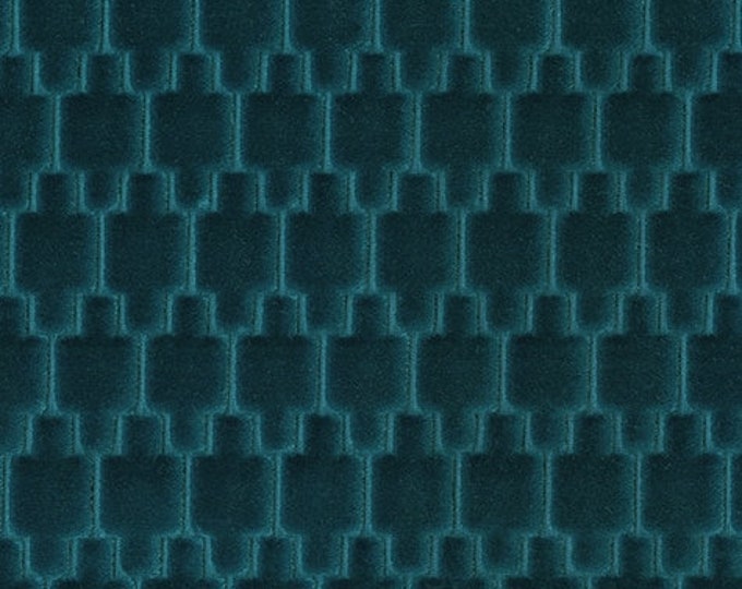 4258-09 Graviata Blue Spruce by Brentano, Cut Velvet, 54" wide, Good For Upholstery, Drapery, Bedding, Dress,