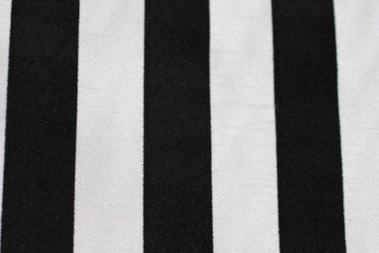 Fabric Black & White Stripe Velvet Fabric, for Upholstery, Cushion,  Drapery, Bedding, Slip Cover, 