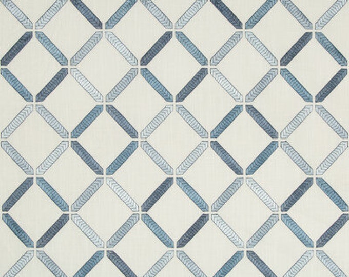 Kravet EMBROIDERY Fabric 35275-50, 54" wide, For drapery, Valance, Tablecloth, Home Decor, Dress,