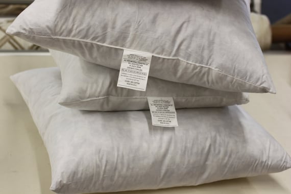 Oxford square duck feather pillows hot sale