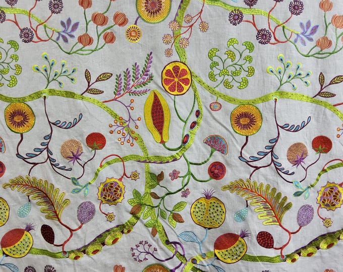 Pierre Frey Fabric, MOJITO F2887001 Multicolore Fabric. 54" wide, Good For Upholstery, Drapery, Bedding, Dress,