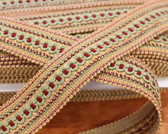 Trim 1.1/2" Braid Gimp, Upholstery gimp, Art 1250-8752 By Trimland, For drapery, Upholstery, lamp shade, Hats, Home decor