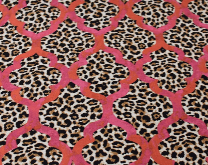 Animal Print Upholstery Fabric Obsessed Knockout, For Upholstery, Drapery, Bedding, Pillows, Handbags,