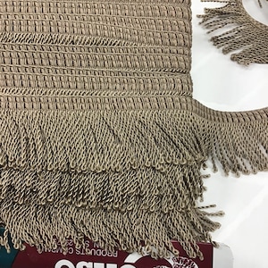 Bullion Fringe by Conso Trim, 021308 C07, 2&quot; Knitted Bullion fringe,  for Drapery, Upholstery,