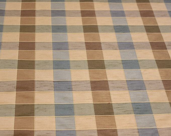 Fabric, Plaid Fabric, Swavelle Bravo Korla Tiffany, For Drapery, Bedding, Light Upholstery, Pillows,