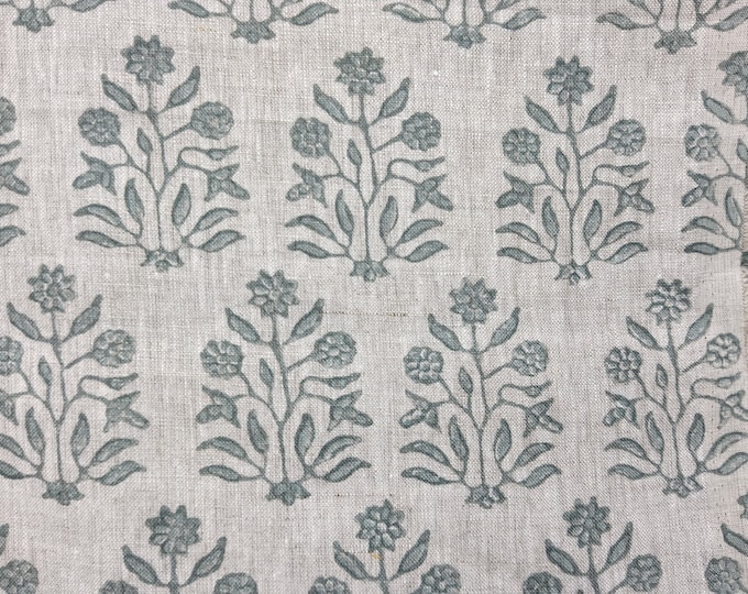 FABRIC Amer Celadon linen, By Walter. G, For Drapery, Upholstery, Bedding, Slip covers, Table Cloth,