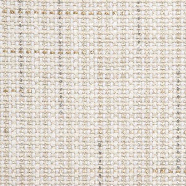 Holly Hunt Fabric 1976/01 Luxe Grid Soft Light, Use for Upholster furniture, Cushions, Upholstery,